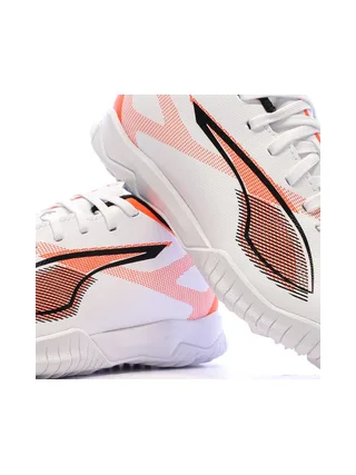 Chaussures de football Blanches/Oranges Garçon Puma Ultra 5 Play 7