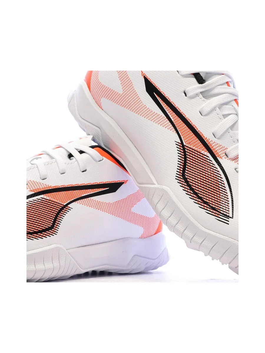 Chaussures de football Blanches/Oranges Garçon Puma Ultra 5 Play 8