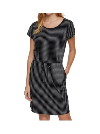 Robe Noir à rayures Femme Vero Moda Mapril 1