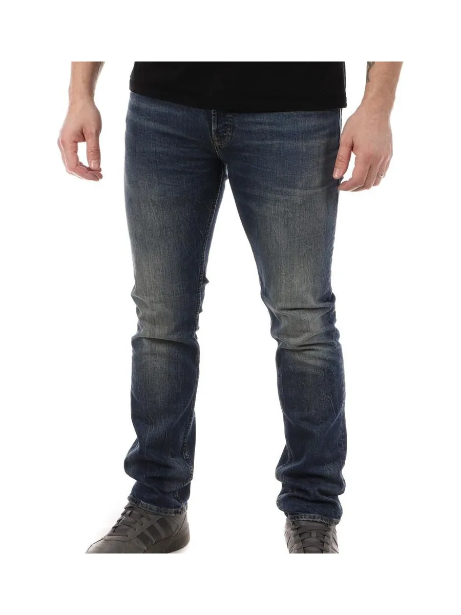 Jean Droit Bleu Délavé Homme Teddy Smith Reg 2