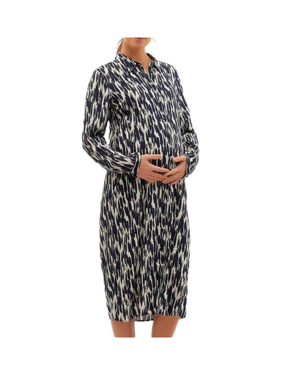 Robe Noir/Écru Femme Vero Moda Maternity Joy 2