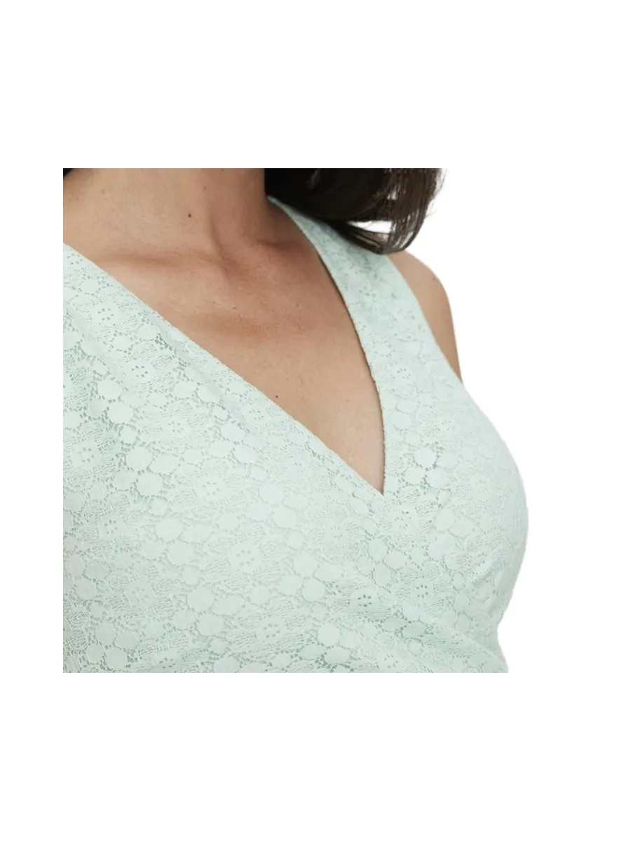Robe Vert Pale Femme Vero Moda Marternity Ancle 4