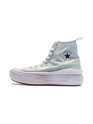Baskets Bleu Ciel Femme Converse Chuck Taylor All Star Move 1