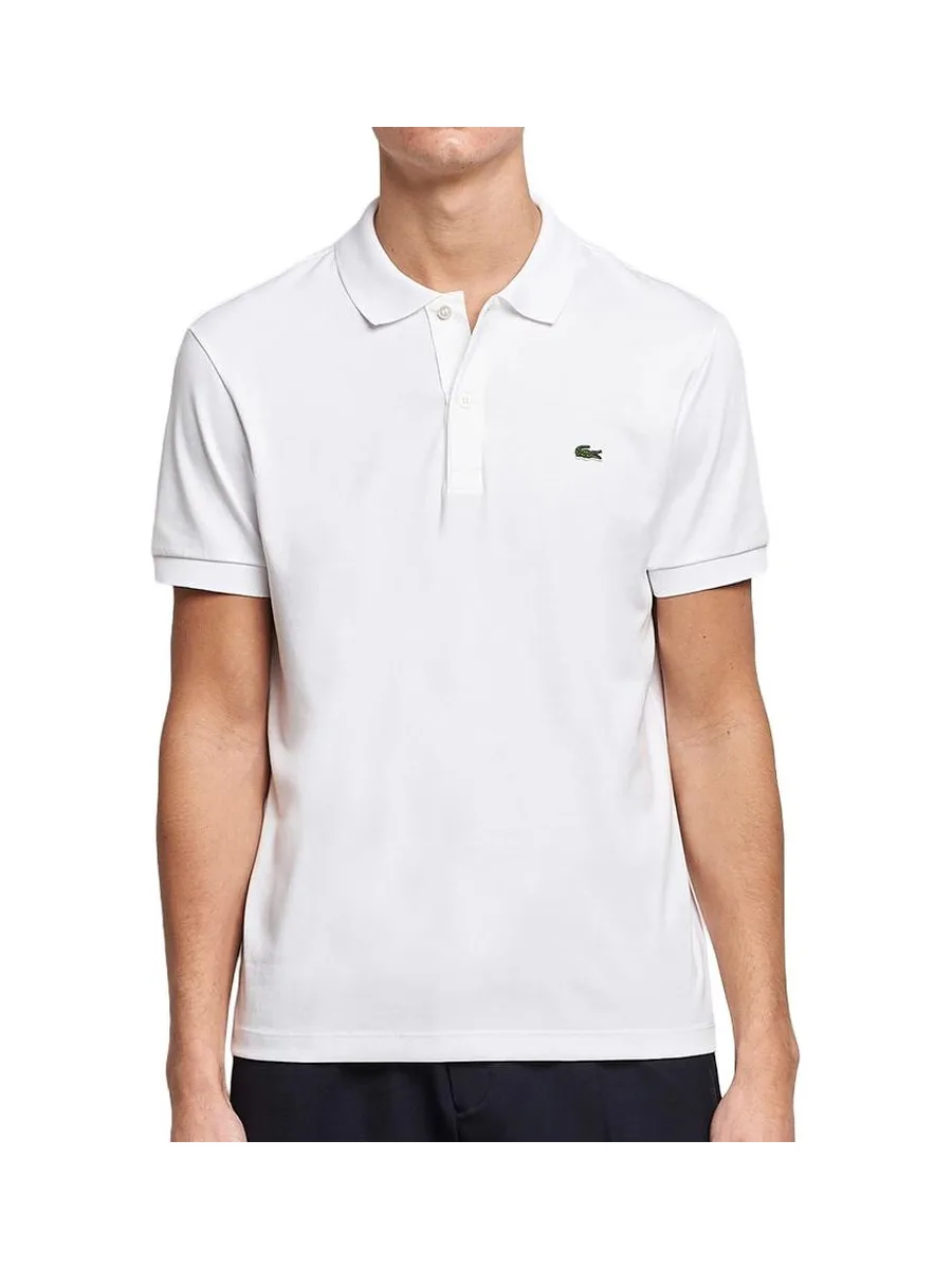Polo Blanc Homme Lacoste Regular Fit Pima 2