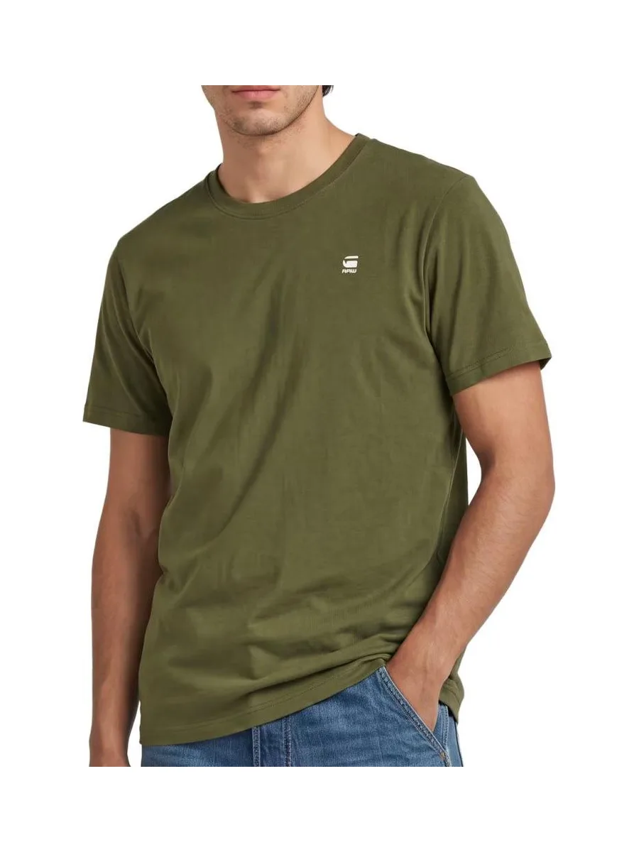 T-shirt Vert Foncé Homme G-Star Raw D25949 DGR 2