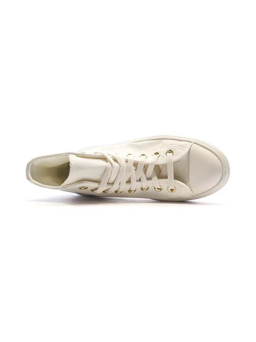 Baskets Blanches/Dorées Femme Converse All Star Move Tonal 5