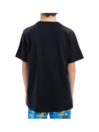 T-shirt Noir Garçon Quiksilver Typed Out 2