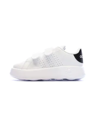 Baskets Blanches/Noir Garçon/Fille bébé Adidas Advantage 1