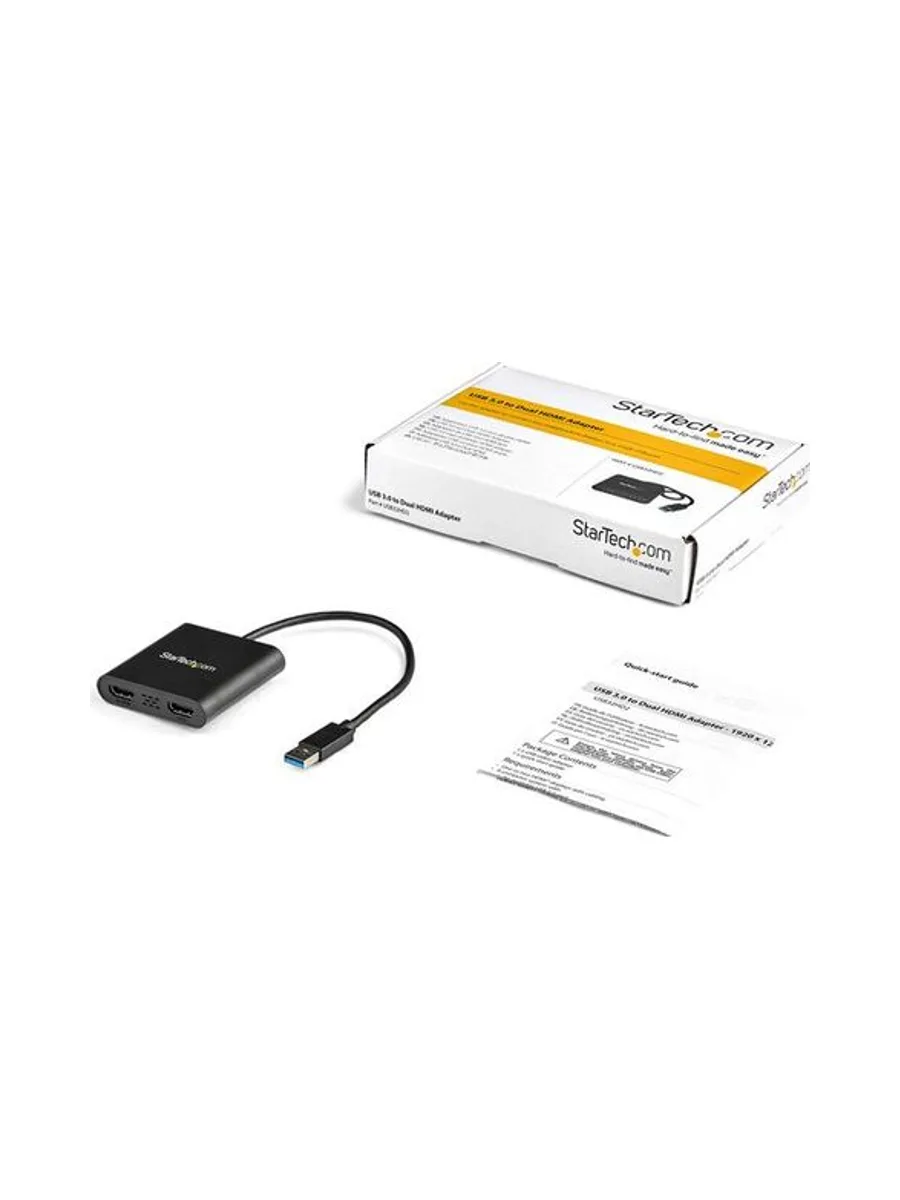 USB to Dual HDMI Adapter - 4K 5