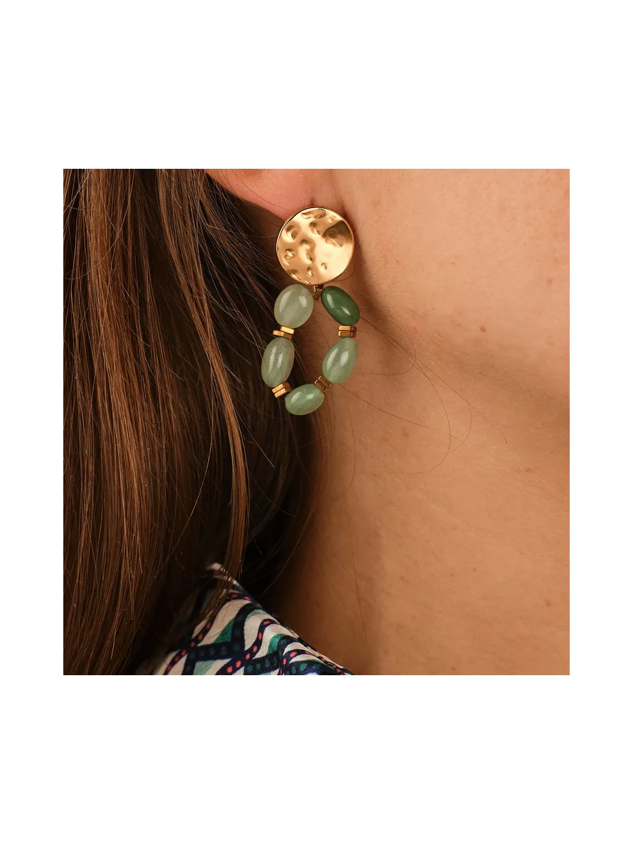 Boucles d'oreilles Elsa - Vert 2