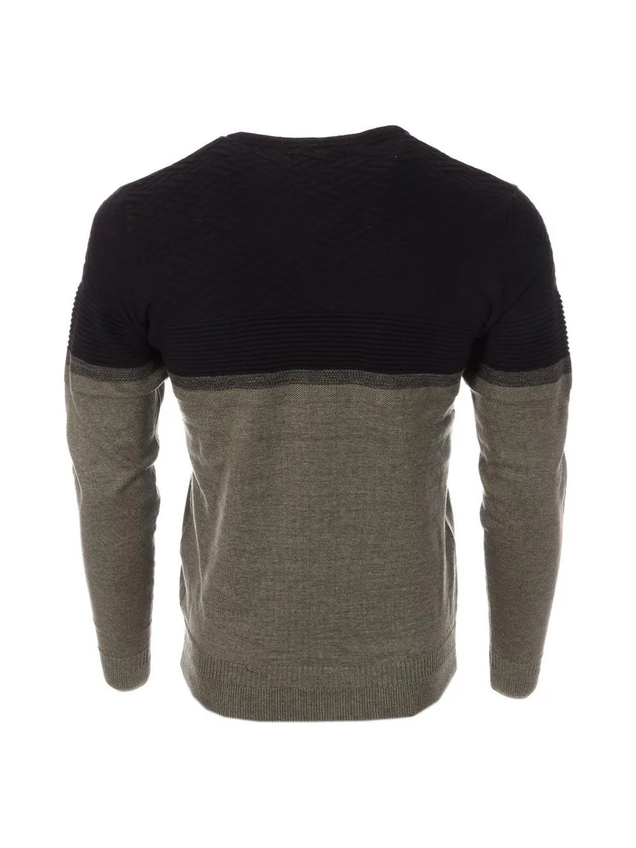 Pull Noir/Gris Homme RMS26 61008 3