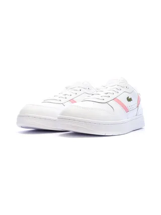 Baskets Blanc/Rose Femme Lacoste T-clip Set 224 6