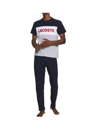 Pyjama Marine/Gris Homme Lacoste 4H9925 1