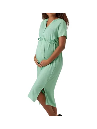 Robe Verte Femme Mamalicious Misty 1