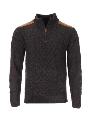 Pull Gris Homme RMS26 Irlandais 1