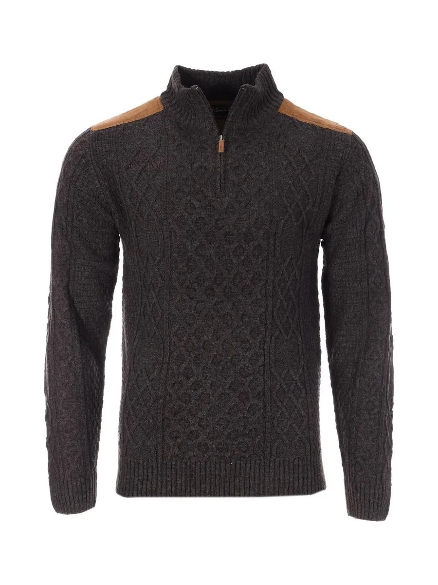 Pull Gris Homme RMS26 Irlandais 2