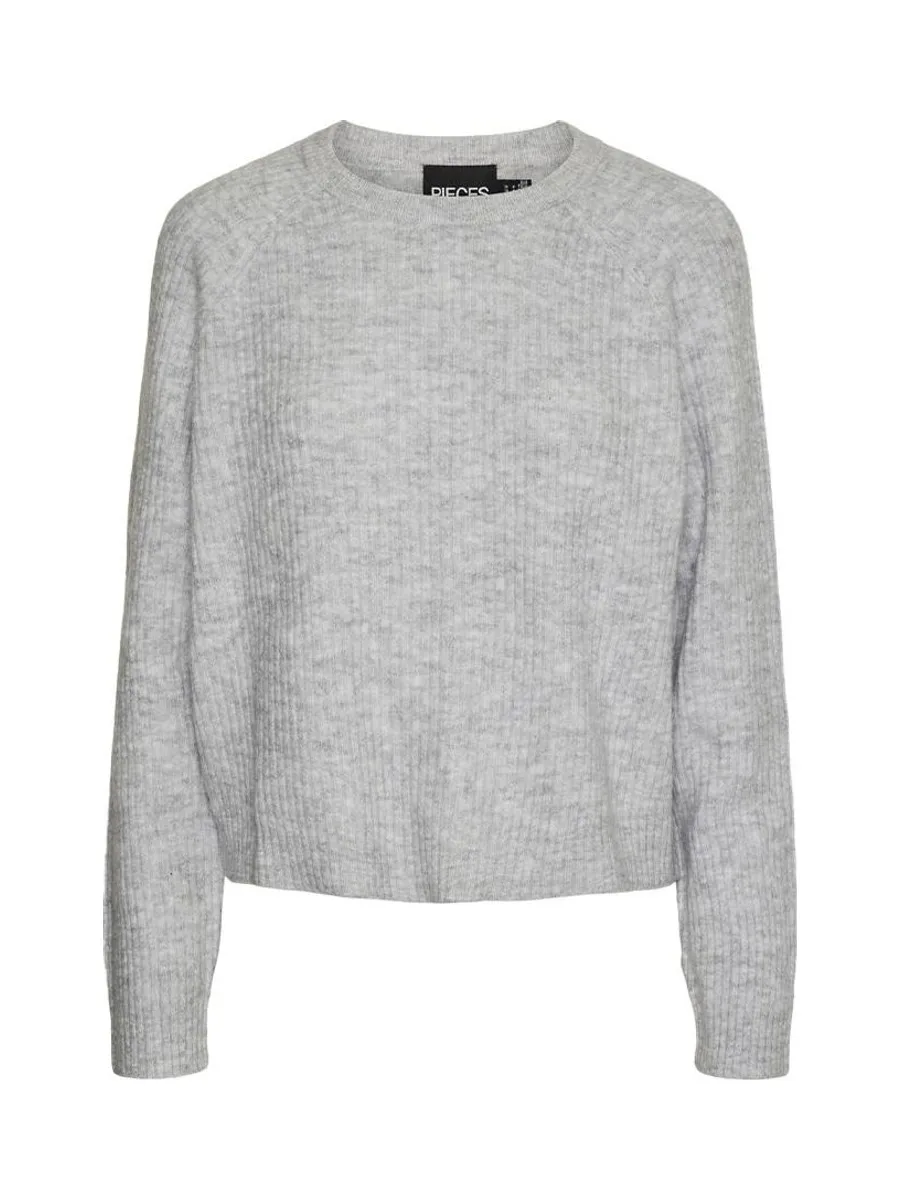 Pull Gris Femme Pieces Olla 2