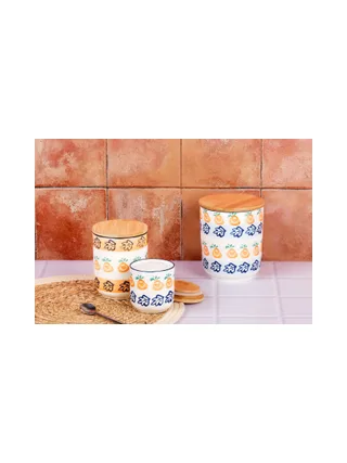 Bocal de cuisine NAPOLI - 3 pièces - Agrume 2