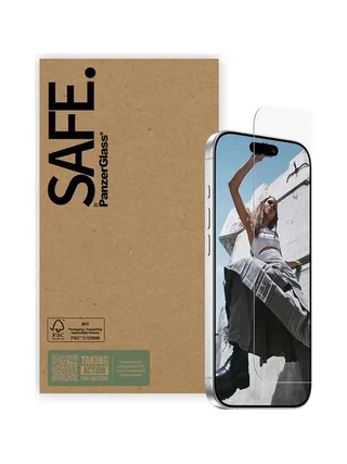 PanzerGlass SAFE. by ® Screen Protector iPhone 17 | iPhone 17 Pro | iPhone 16 Pro | Ultra-Wide Fit | Bulk 5