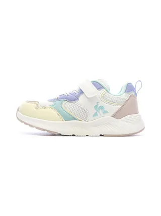 Baskets Blanc/Vert/Jaune Fille Le Coq Sportif Lsc Runner 1