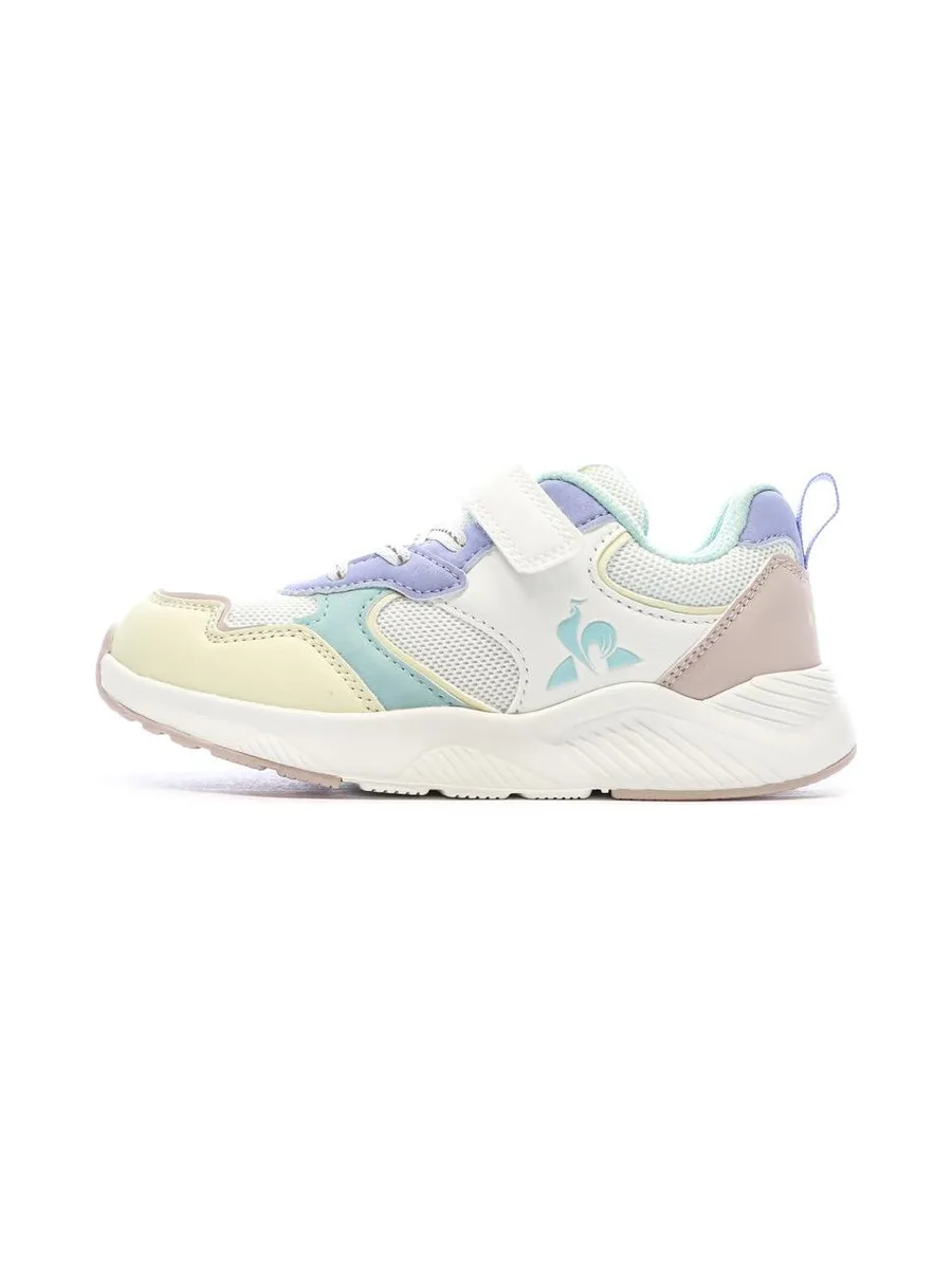 Baskets Blanc/Vert/Jaune Fille Le Coq Sportif Lsc Runner 1