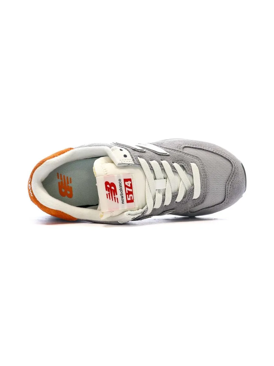 ML574 Baskets Gris/Orange Garçon New Balance 5