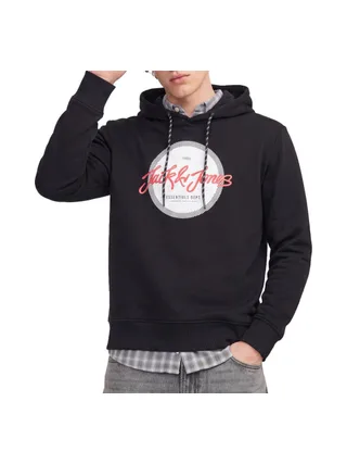 Sweat Noir/Blanc/Rouge Homme Jack & Jones Frederiksberg 1