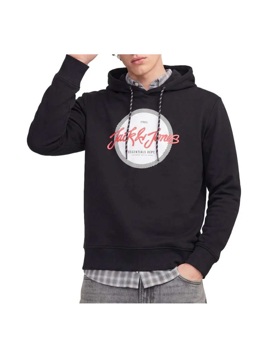 Sweat Noir/Blanc/Rouge Homme Jack & Jones Frederiksberg 2