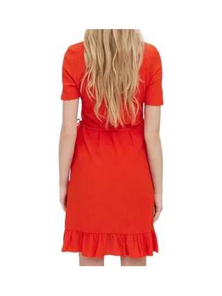 Robe Orange Femme Vero Moda Haya 2
