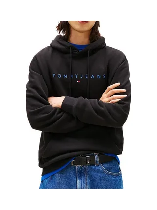 Sweats à Capuche Noir Homme Tommy Hilfiger Linear 1