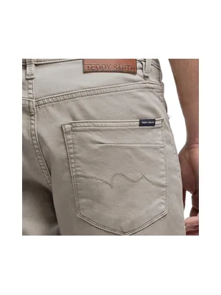 Jean Ajusté Kaki Homme Teddy Smith Rock 2