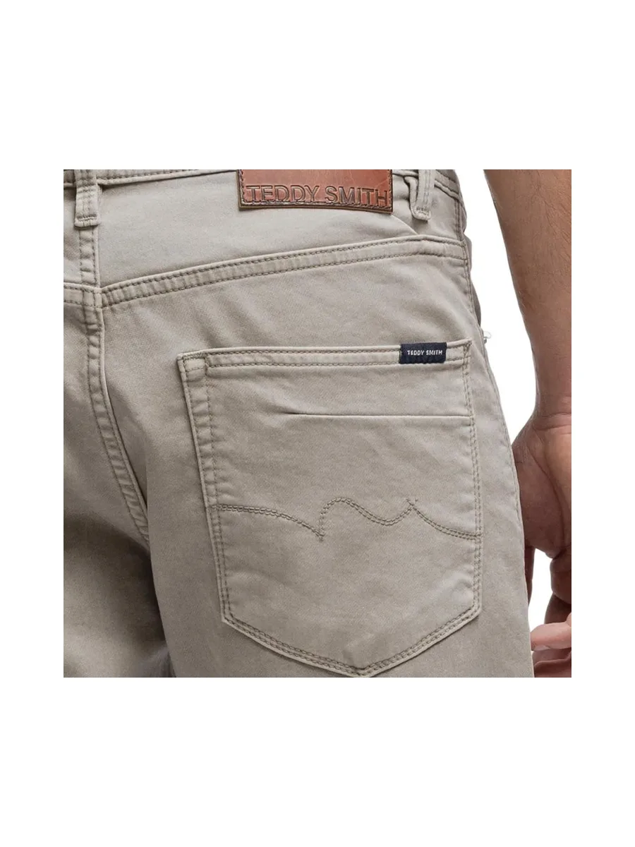 Jean Ajusté Kaki Homme Teddy Smith Rock 3