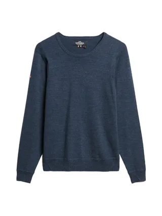 Pull Marine Homme Superdry Merino Crew Jumper 2