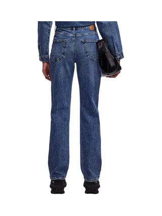Jean Droit Bleu Femme Pieces Kelly 17147293 2