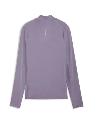 Sweat Zippé Violet Femme Puma Run For Her Ribbed 2