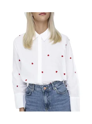 Chemise Blanche/Rouge Femme Only New 1