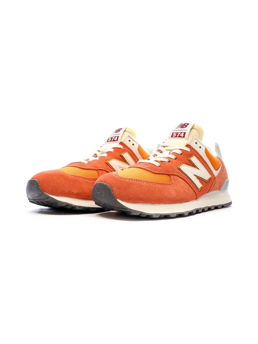 Baskets Orange/Gris Homme New Balance 574 7