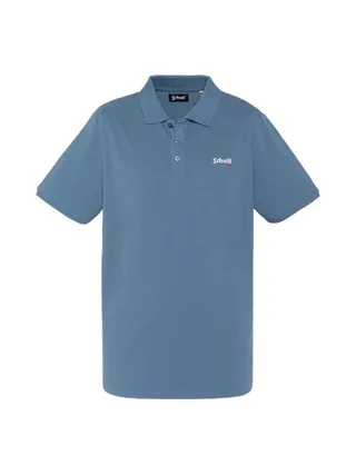 Polo Bleu Clair Homme Schott PS0022 1