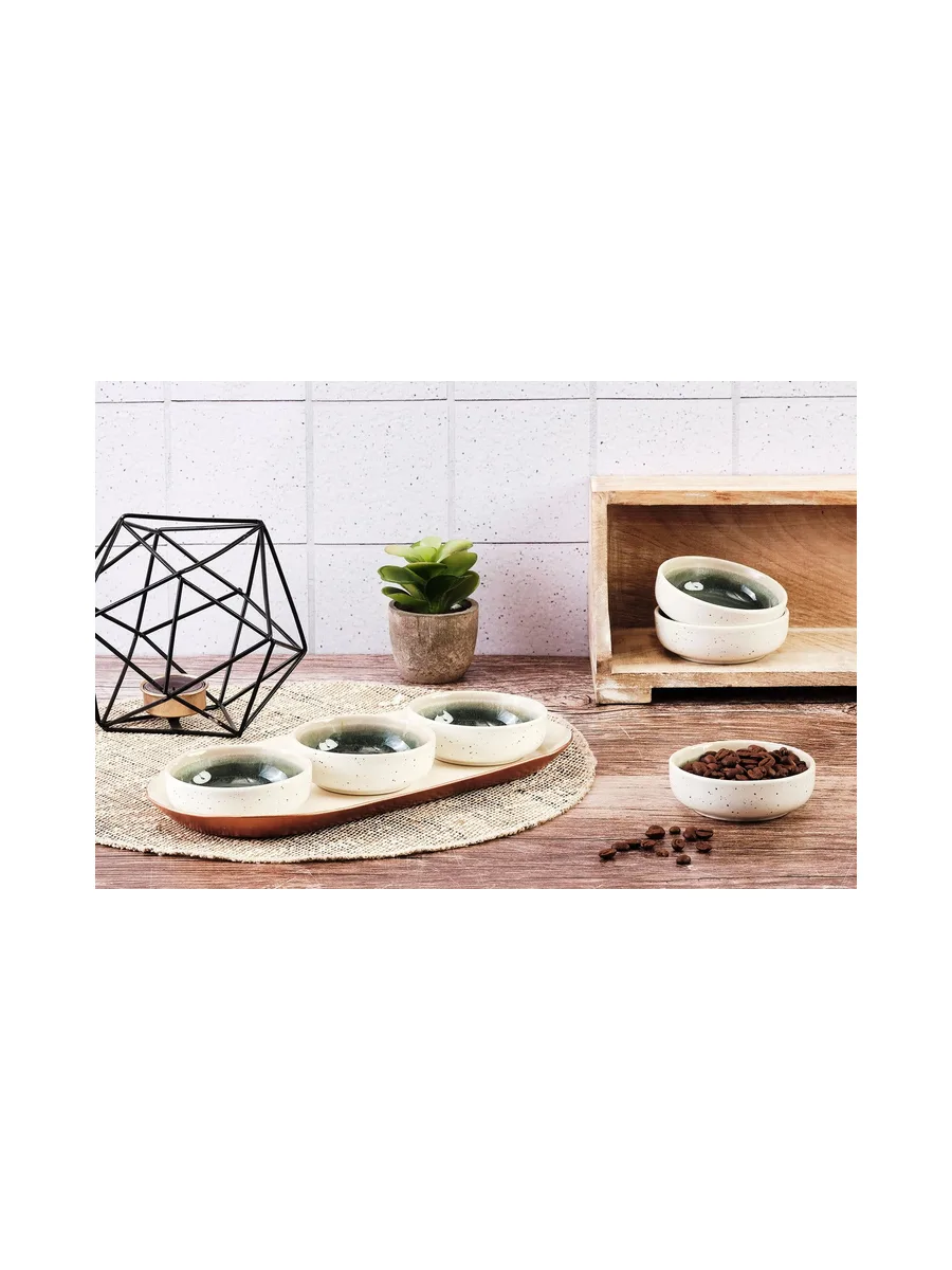 Bol OXYGEN Ø9cm - 6 pièces - Vert de gris 20