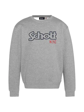 Sweat Gris Homme Schott Stanley 1