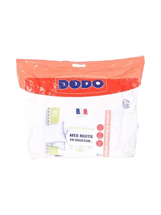 X2 Oreillers Blanc Dodo Nuit En Douceur 50x70 1