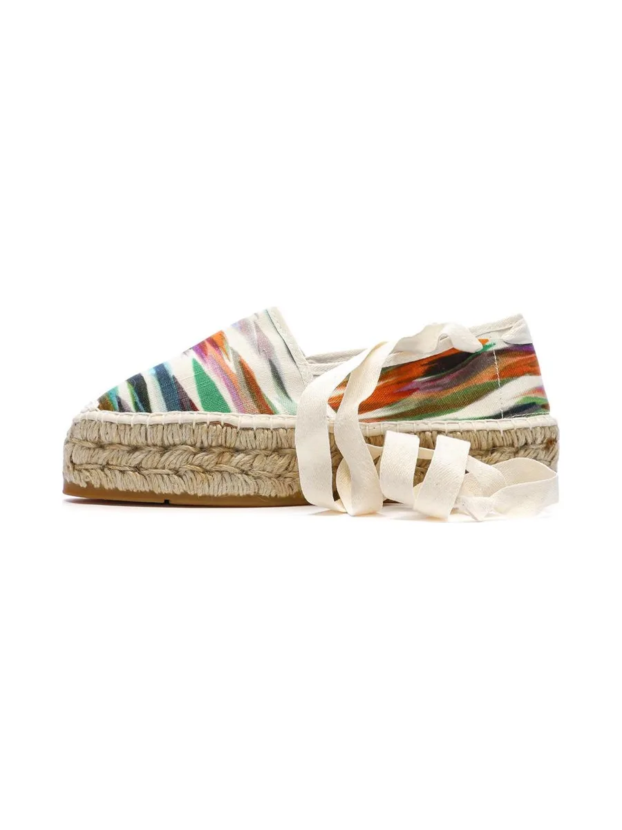 Espadrilles Blanches/Vertes Femme Pare Gabia La FÉe 2