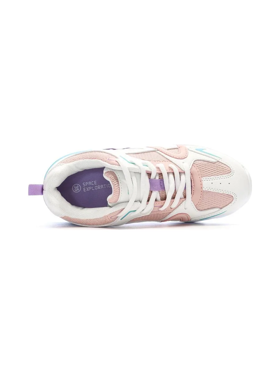 Baskets Blanc/Rose Femme/Fille Nasa Jabalem 5