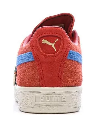 Baskets Rouge/Bleu Garçon Puma Suede One Piece Jr 3