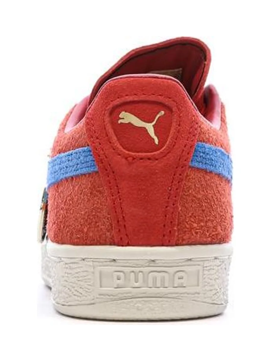 Baskets Rouge/Bleu Garçon Puma Suede One Piece Jr 3