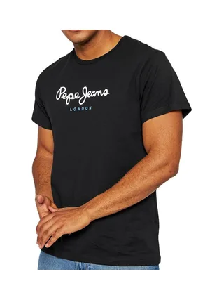 T-shirt Noir Homme Pepe Jeans Eggo N 1