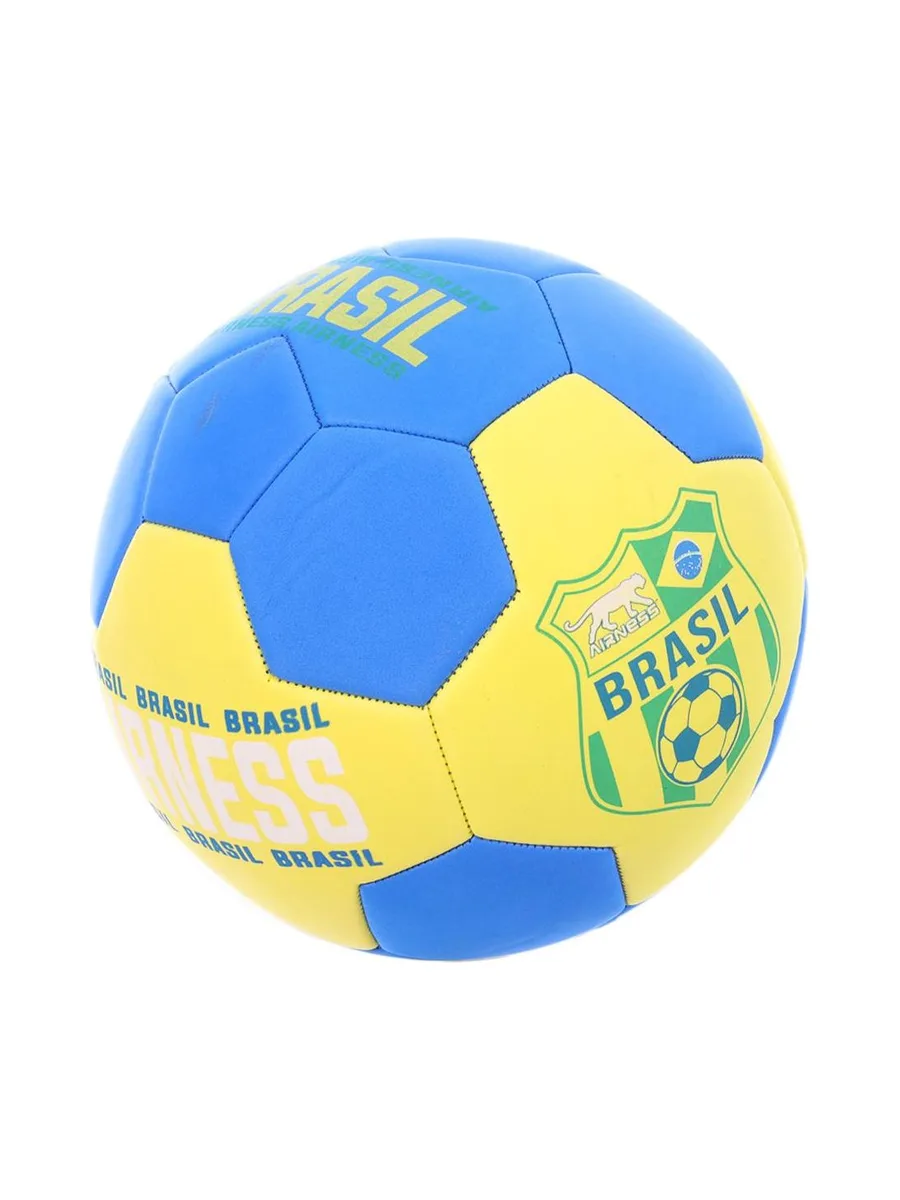 Brasil Ballon de foot Jaune/Bleu Airness Soft 2