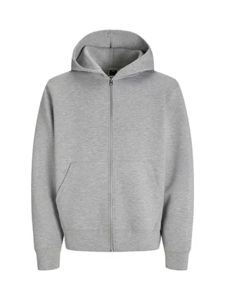 Sweat Zippé Gris Homme Jack & Jones Cover Scuba 3