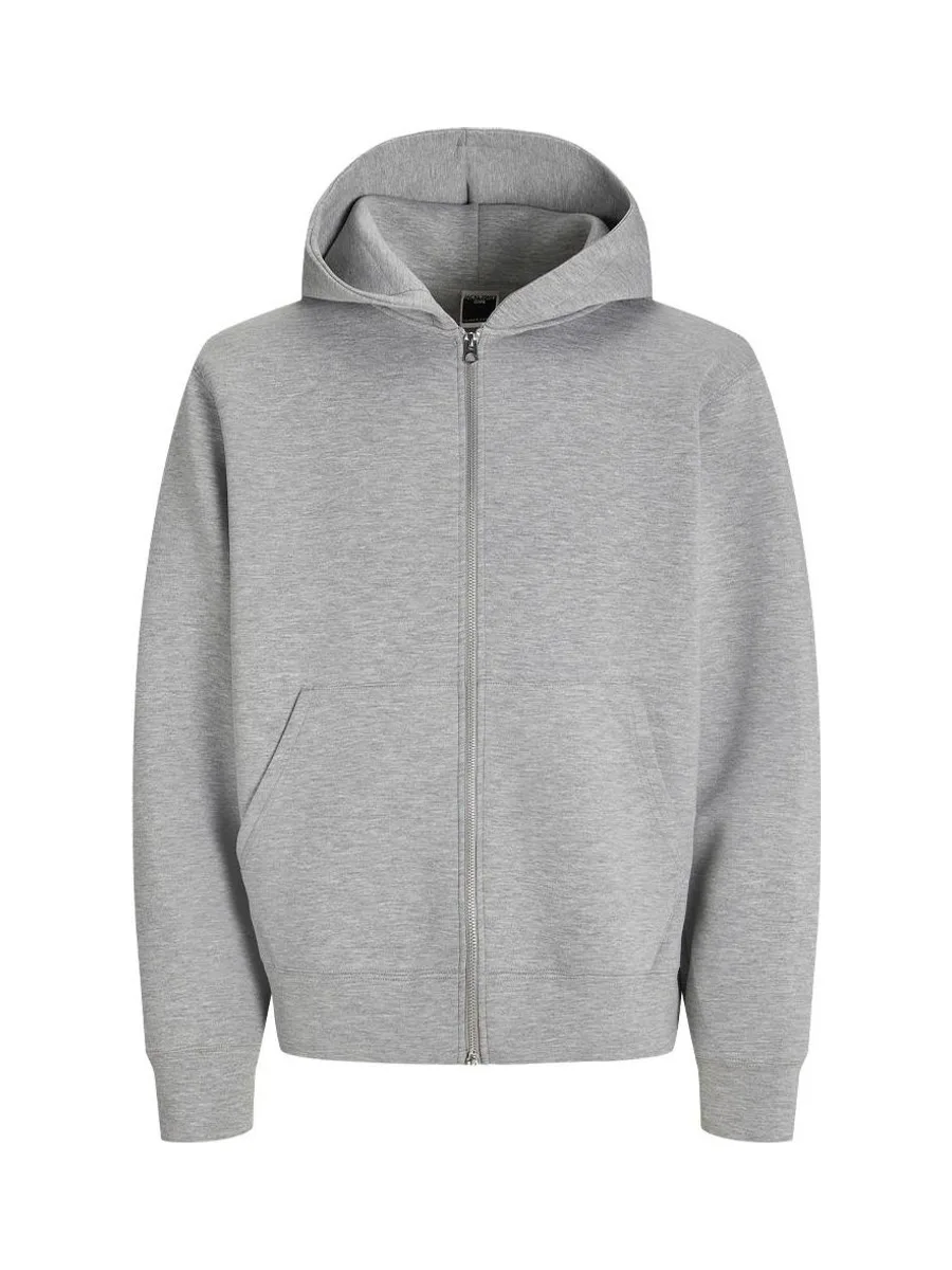 Sweat Zippé Gris Homme Jack & Jones Cover Scuba 4