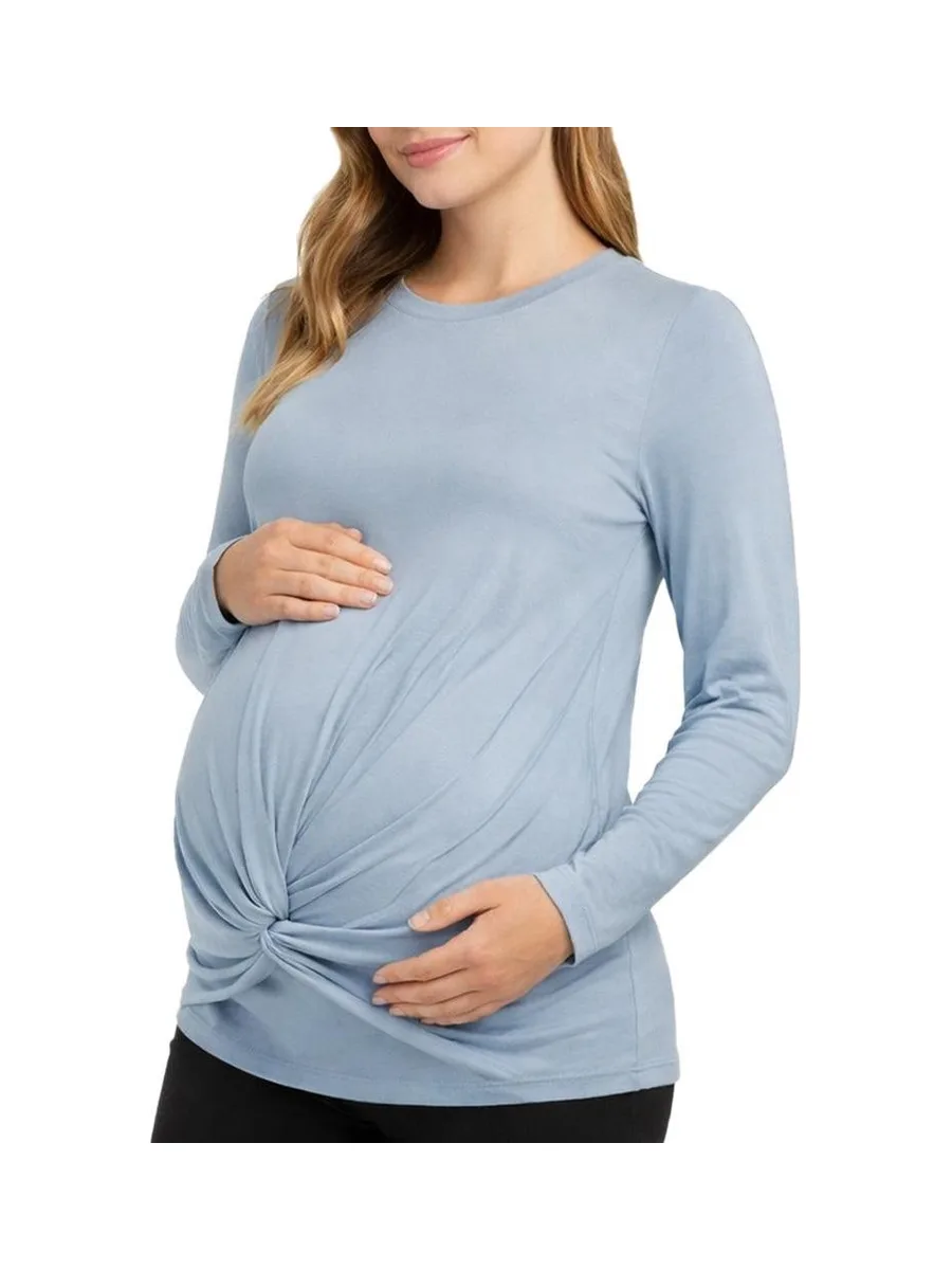 T-Shirt Bleu Femme Mamalicious Macy 2
